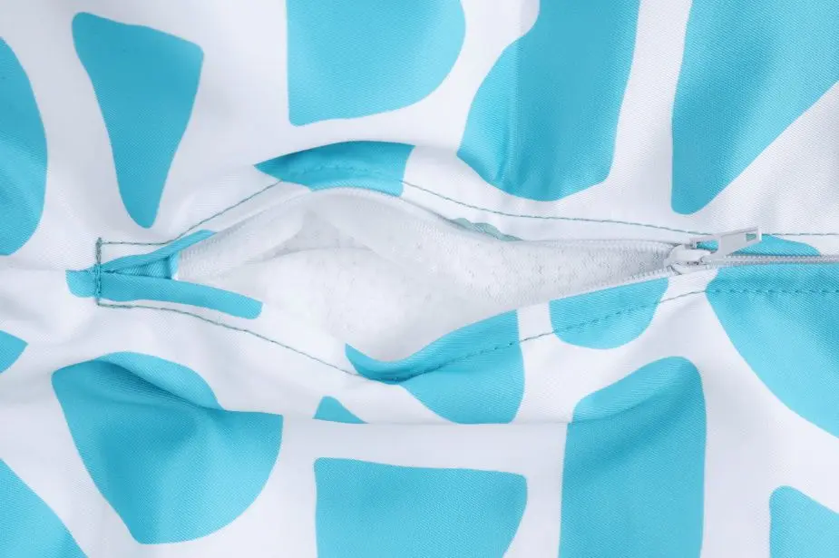 Детское кресло-мешок Tempo Kondela SitOnMe Teldin (White/Turquoise) - 3