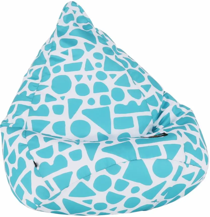 Детское кресло-мешок Tempo Kondela SitOnMe Teldin (White/Turquoise)