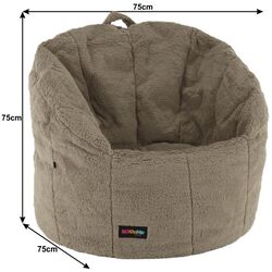 Fotoliu sac Tempo Kondela SitOnMe Almero (Brown Light) Thumb