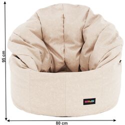 Fotoliu sac Tempo Kondela SitOnMe Kenod (Beige) Thumb