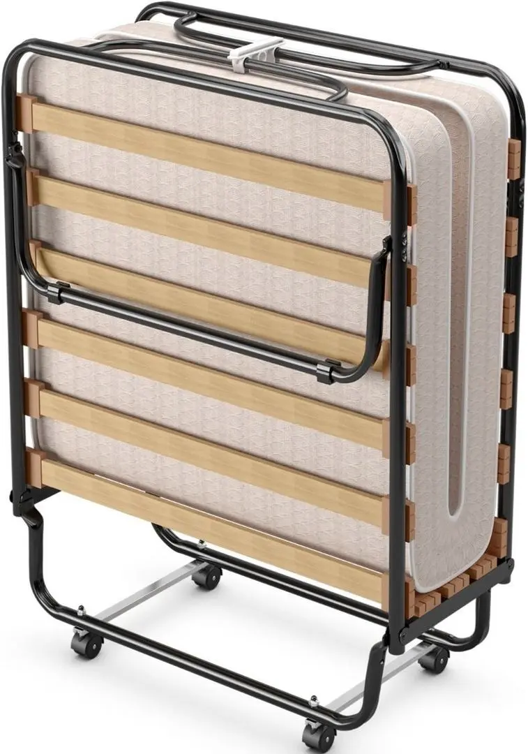 Pat pliabil Costway HW69423BE (Beige/Black)