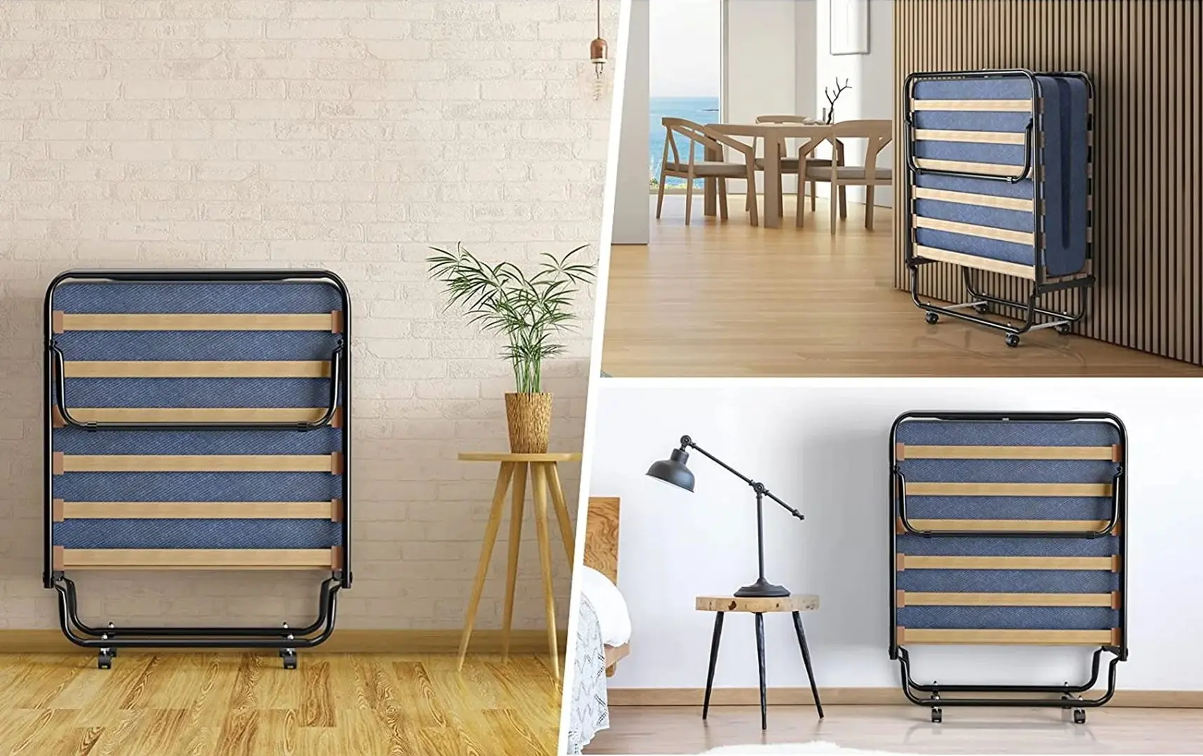 Pat pliabil Costway HW69423NY (Blue/Black)