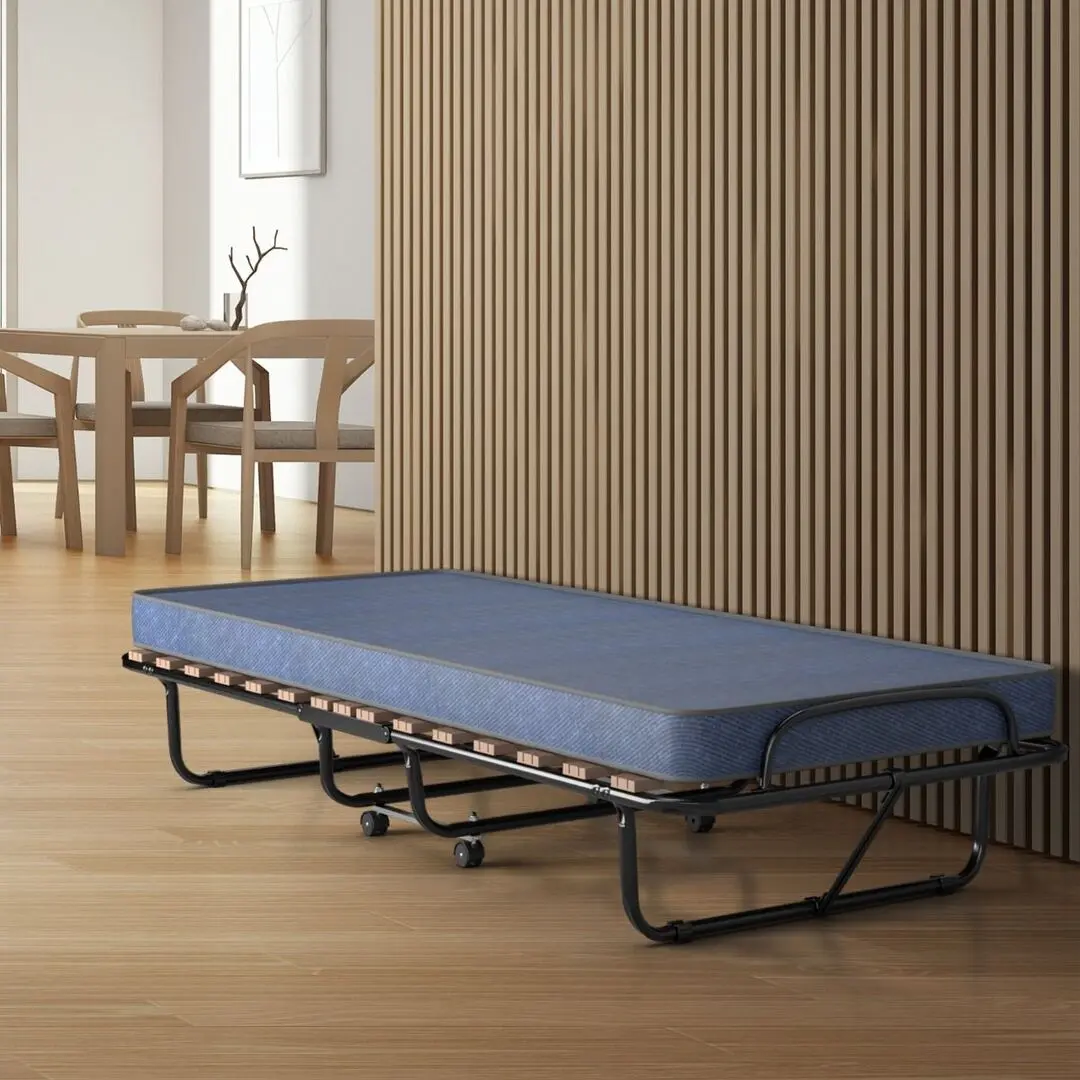 Pat pliabil Costway HW72809NY (Black/Blue)