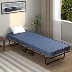 Раскладушка Costway HW72809NY (Black/Blue)