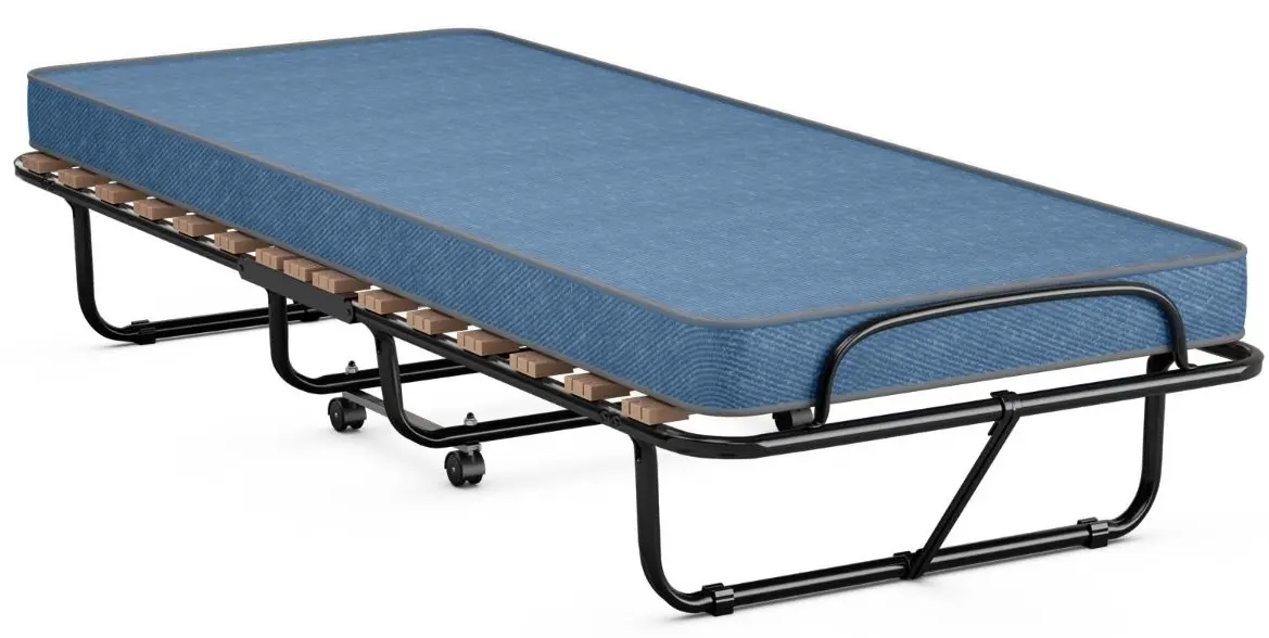 Pat pliabil Costway HW72809NY (Black/Blue)