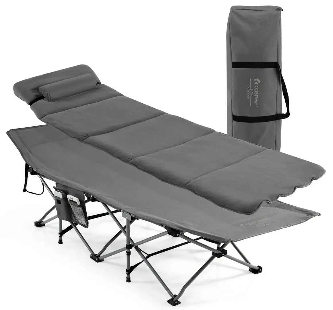 Pat pliabil Costway NP10453GR (Grey)