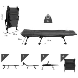 Pat pliabil Costway NP10796GR (Grey) Thumb