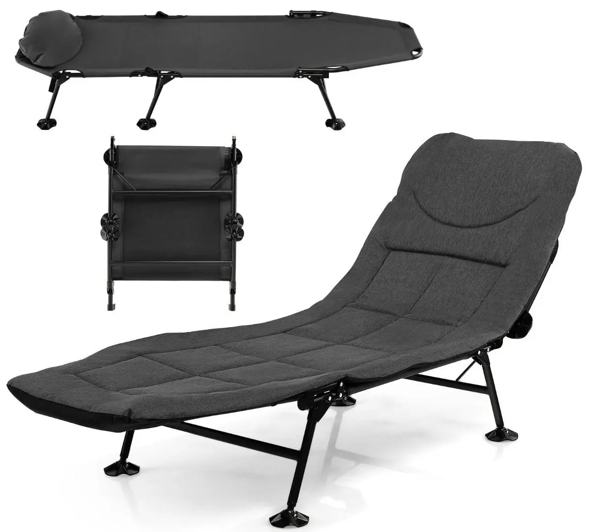 Pat pliabil Costway NP10796GR (Grey)