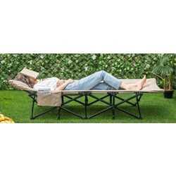 Pat pliabil Costway NP11308CF (Light Brown) Thumb