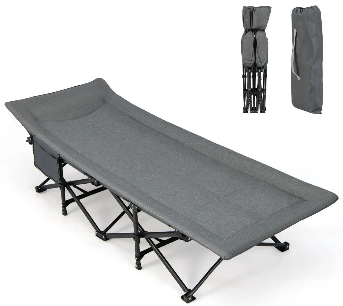 Pat pliabil Costway NP11308GR (Grey)