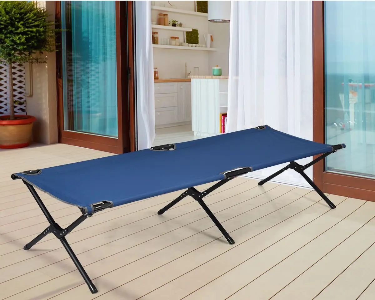 Pat pliabil Costway OP70269BL (Blue)