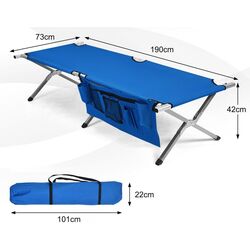 Раскладушка Costway OP71067BL (Blue) Thumb