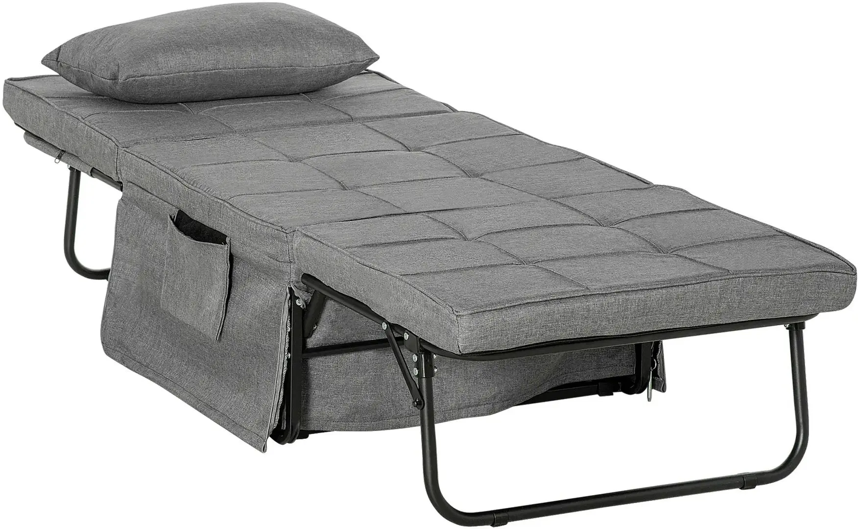 Раскладушка Homcom 831-515 188x75x38 cm (Grey)