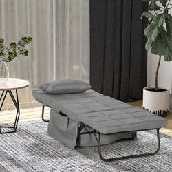 Раскладушка Homcom 831-515 188x75x38 cm (Grey)
