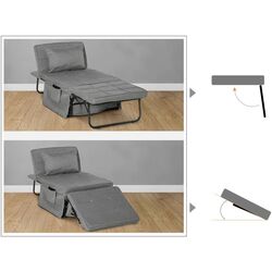 Раскладушка Homcom 831-515 188x75x38 cm (Grey) Thumb