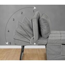 Раскладушка Homcom 831-515 188x75x38 cm (Grey) Thumb