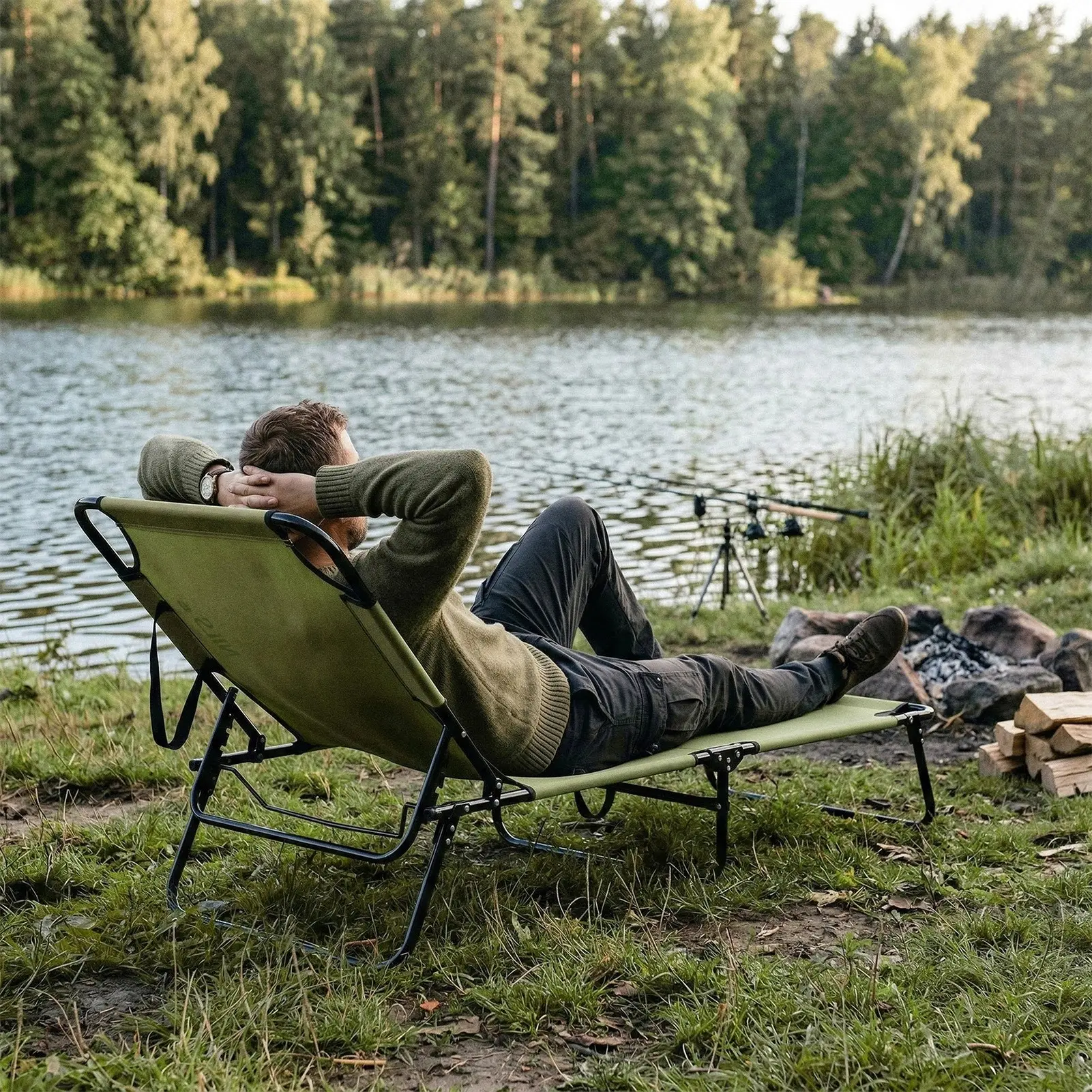Раскладушка Nils Camp NC3026 (Military) - 7