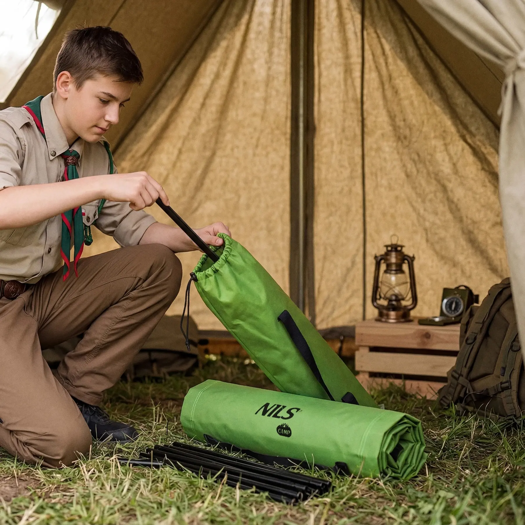 Раскладушка Nils Camp NC3504 (Green) - 8
