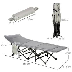 Раскладушка Outsunny A20-207LG (Grey) Thumb