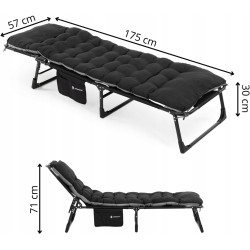 Раскладушка Springos CS0190 (Black) Thumb