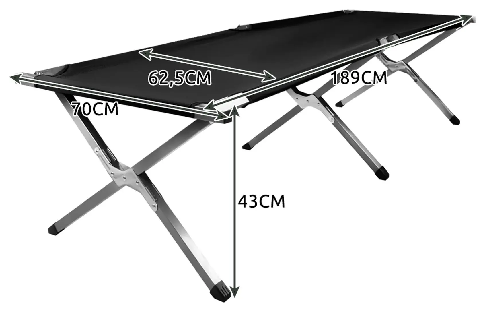 Pat pliabil Trizand 23190 (Black)