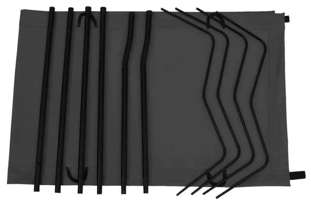 Set de paturi pliabile VidaXL 312484 (Black)