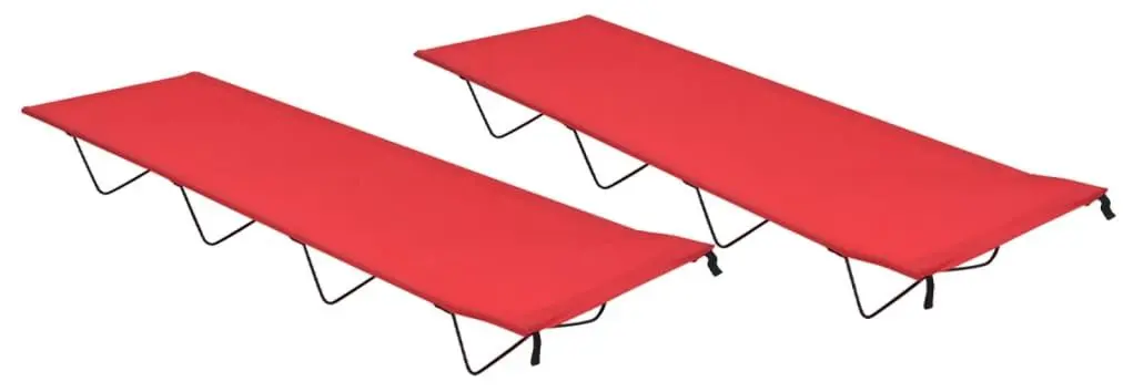 Набор раскладушек VidaXL 312485 (Red)