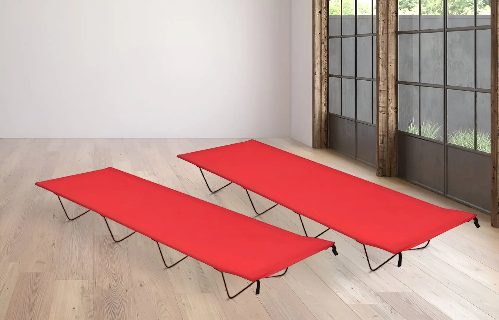 Набор раскладушек VidaXL 312485 (Red)