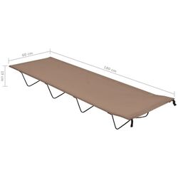 Pat pliabil VidaXL 312482 (Taupe Grey) Thumb