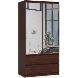 Dulap Akord S90 2D 2SZ 2 Lustro (Wenge) Thumb