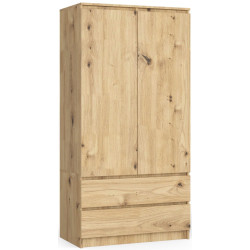 Шкаф Akord S90 2D 2SZ (Artisan Oak) Thumb