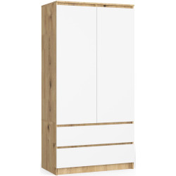 Dulap Akord S90 2D 2SZ (Artisan Oak/White) Thumb