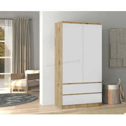 Dulap Akord S90 2D 2SZ (Artisan Oak/White)