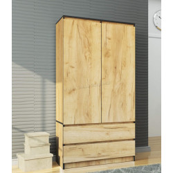 Шкаф Akord S90 2D 2SZ (Craft Oak)