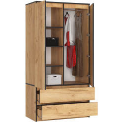 Шкаф Akord S90 2D 2SZ (Craft Oak) Thumb