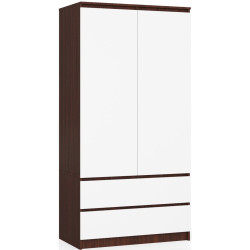 Шкаф Akord S90 2D 2SZ (Wenge/White) Thumb