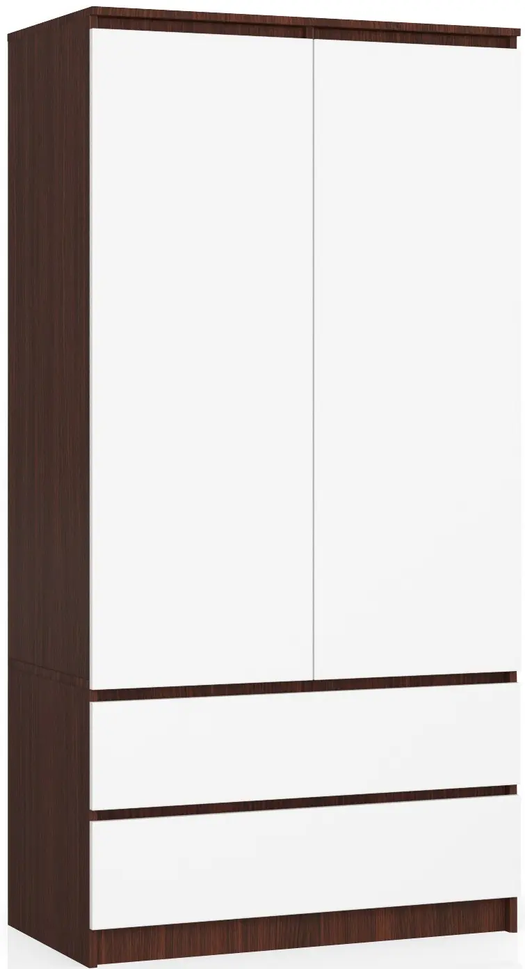 Шкаф Akord S90 2D 2SZ (Wenge/White)