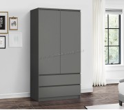 Dulap Akord S90 2D2S (Graphite Grey)