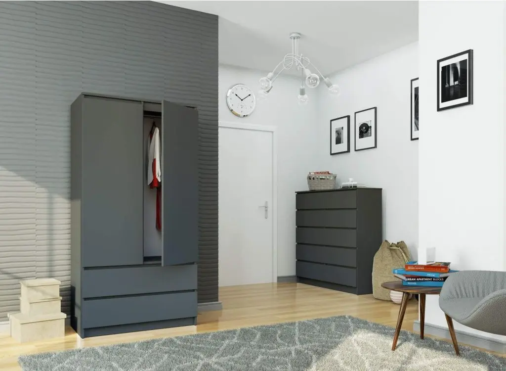 Шкаф Akord S90 2D2S (Graphite Grey)