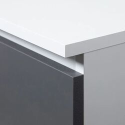 Dulap Akord S90 2D2SZ (White/Graphite Gray) Thumb