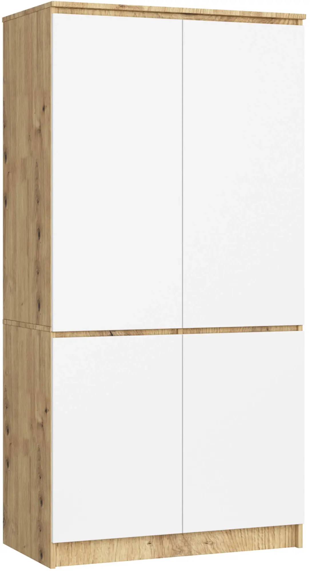 Dulap Akord S90 4D (Artisan Oak/White)
