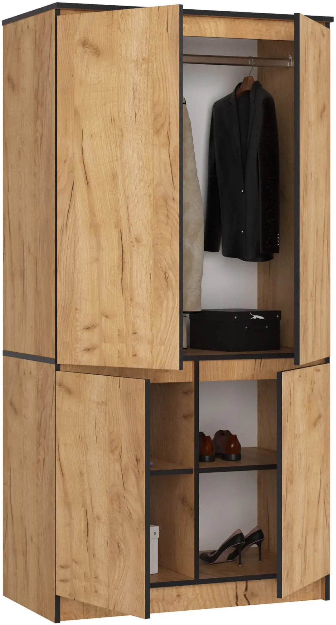 Dulap Akord S90 4D (Craft Oak)