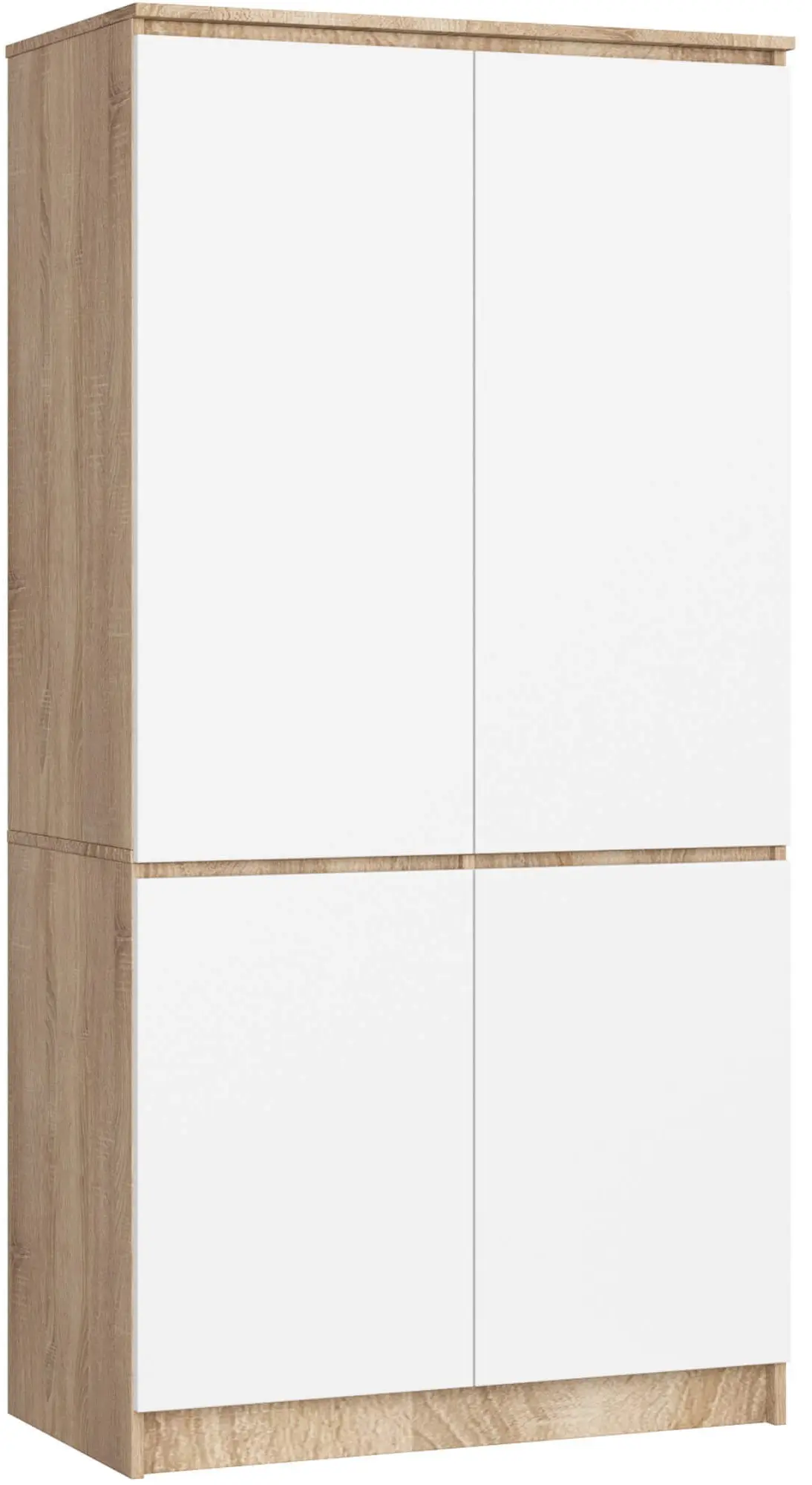 Шкаф Akord S90 4D (Sonoma Oak/White)