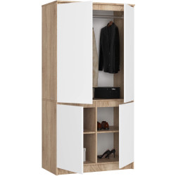 Шкаф Akord S90 4D (Sonoma Oak/White) Thumb