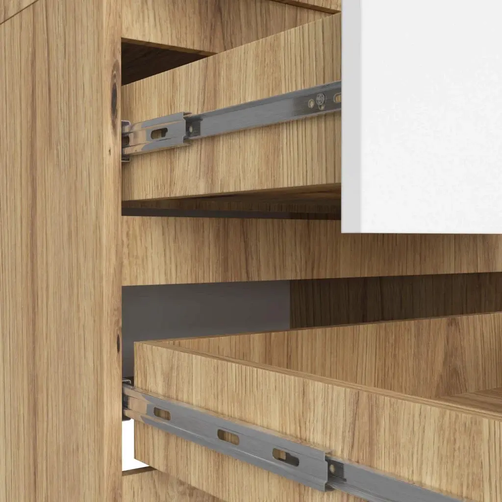 Шкаф Akord Star S60 2D 2SZ (Artisan Oak/White)