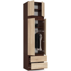 Шкаф Akord Star S60 2D 2SZ CLP PK Антресоль (Wenge/Sonoma Oak) Thumb
