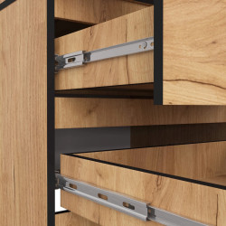 Шкаф Akord Star S60 2D 2SZ (Craft Oak) Thumb