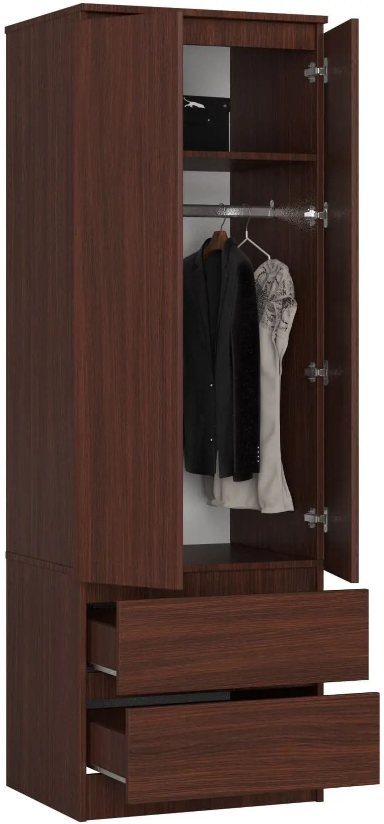 Dulap Akord Star S60 2D 2SZ PK (Wenge) - 3