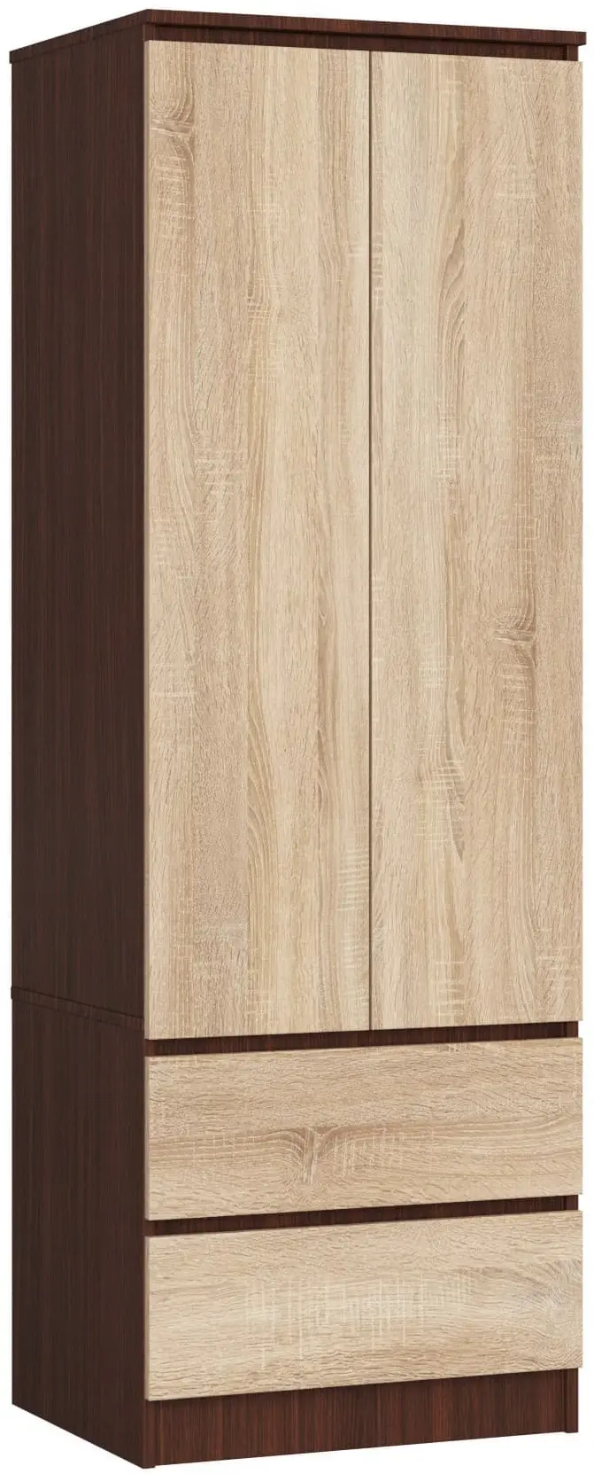 Шкаф Akord Star S60 2D 2SZ PK (Wenge/Sonoma Oak) - 2