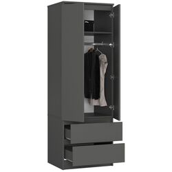 Шкаф Akord Star S60 2D2SZ (Graphite Grey) Thumb